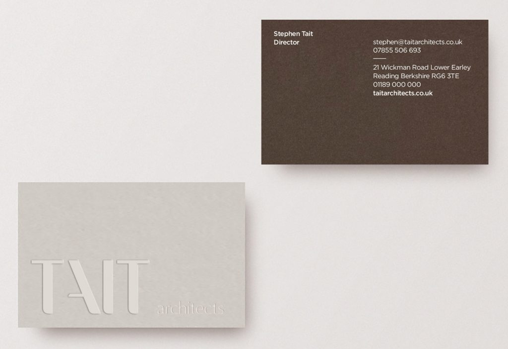 Architects-Berkshire-Branding-Tait-Business-card