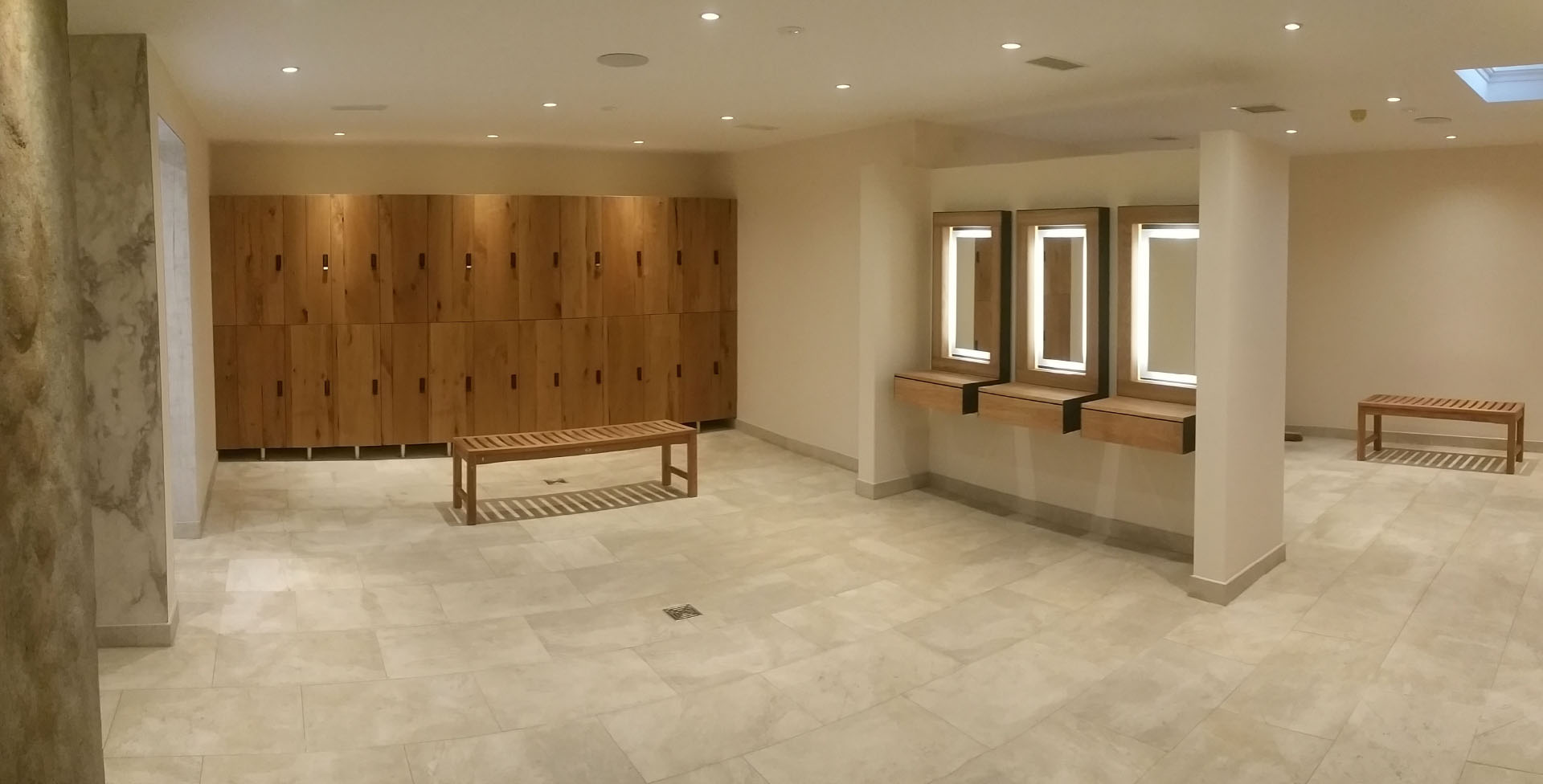 Luxury Spa Changing Room Design At Lower Mill Estate Spa