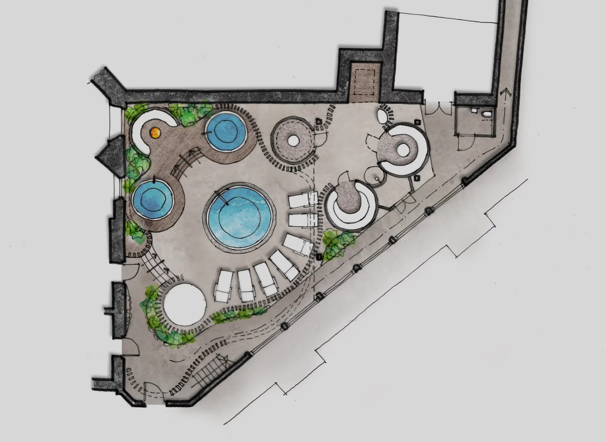 Spa design consultancy focused on early-stage planning and spatial flow