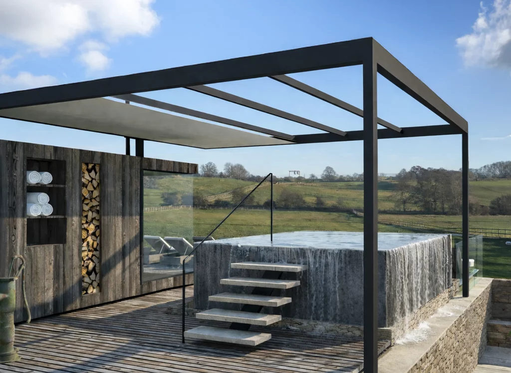 Spa and wellness exterior environment designed with a calm, nature-led approach